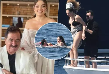 İbrahim Tatlıses’in kızı Dilan Çıtak eşi Levent Dörter ile Bodrum’da! ’Hamile’ denilmişti teknede Titanic pozu geldi karnını gizledi işte o anlar