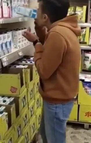 Sosyal medyada büyük tepki çekmişti! Markette süt içen kişi Adıyaman'da yakalandı