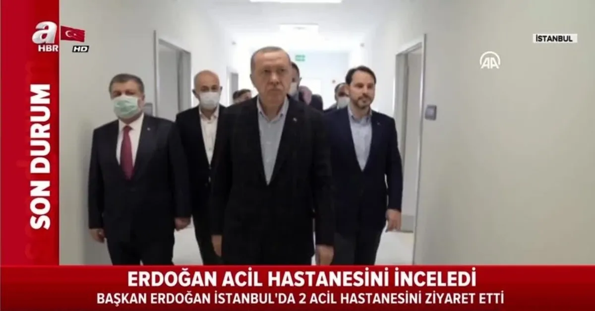 Başkan Erdoğan incelemelerde bulunmuştu... A Haber Yeşilköy'deki pandemi hastanesine girdi