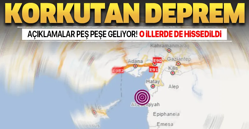 SON DEPREMLER | AFAD'dan son dakika açıklaması: Hatay'da şiddetli deprem
