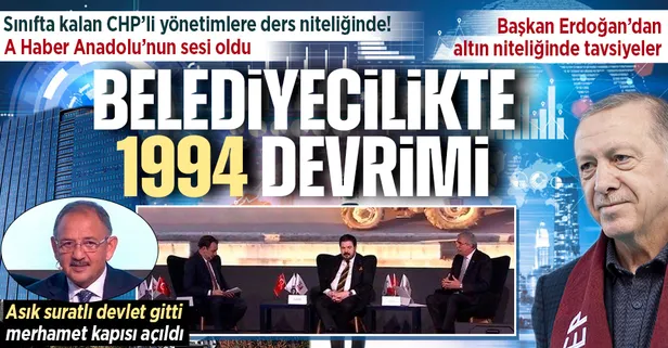 Belediyeciliğin kalbi Turkuvaz Medya'da attı! A Haber Anadolu'nun sesi oldu: Başkan Erdoğan'dan altın değerinde tavsiyeler