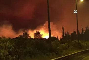 İzmir Aydın Otoyolu trafiğe kapatıldı
