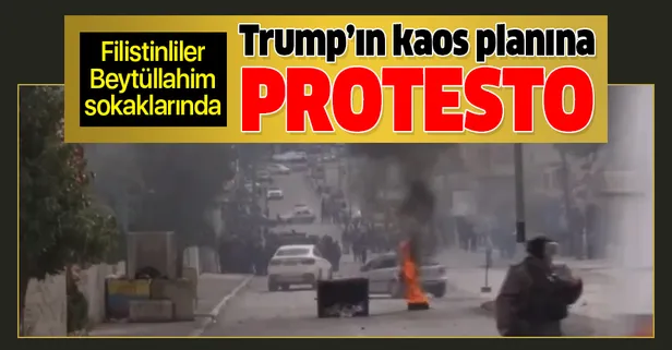 Batı Şeria'da Trump'ın sözde barış planına protesto