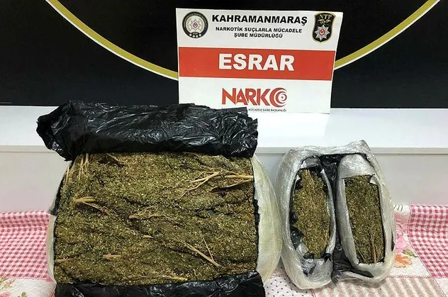 Kahramanmaraş'ta uyuşturucu operasyonu