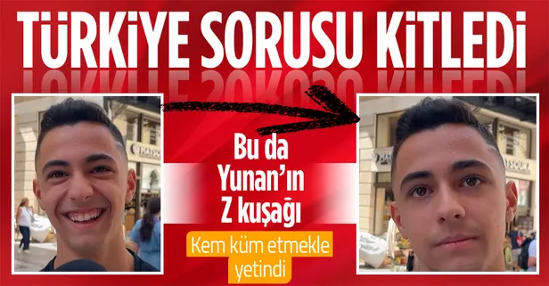 “Türkiye’den nefret ediyorum” diyen Yunan genç “Neden” sorusuna cevap veremedi! Röportajı yapan adamın cevabıyla şoke oldu