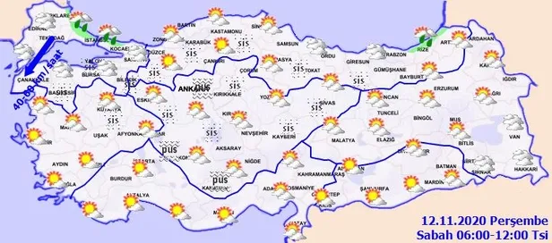 HAVA DURUMU | Meteorolojiden o illere sağanak uyarısı | 12 Kasım İstanbul'da hava nasıl olacak?-2