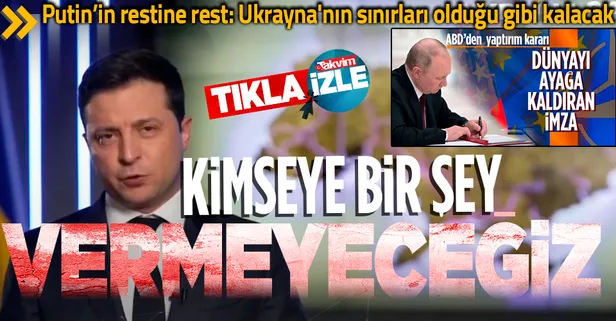 Son dakika: Zelenskiy'den Rusya'ya net cevap: Ukrayna'nın sınırları olduğu şekilde kalacak, kimseye bir şey vermeyeceğiz