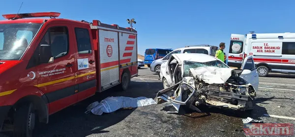 Van'da 'kafa kafaya' facia! Cip ters döndü otomobil kağıt gibi ezildi - 9