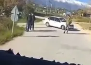 Hatayda yol kapatarak yardım tırını soymaya çalışan alçaklar yakalandı! PÖH devrede