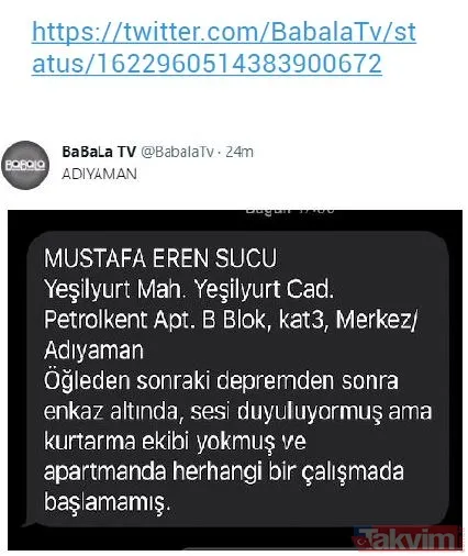 Oğuzhan Uğur'un sahibi olduğu Babala isimli sosyal medya hesabı “Baraj patladı” yalanı ve paylaştığı sahte ihbarları tek tek sildi - 21
