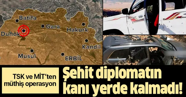Son dakika haberi: Şehit diplomatın kanı yerde kalmadı! TSK ve MİT Erbil suikastının planlayıcılarını vurdu