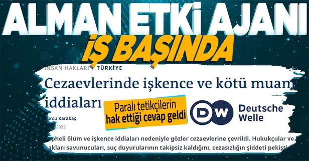 Ceza ve Tevkifevleri Genel Müdürlüğünden Deutsche Welle'nin cezaevlerindeki "işkence" iddialarına yalanlama