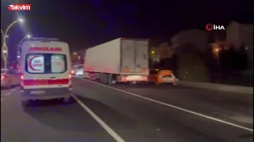 Ankara’da zincirleme trafik kazası: 1 yaralı