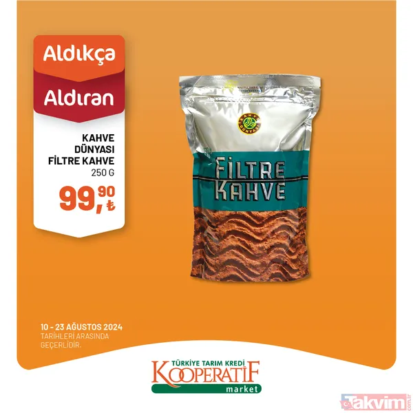 Tarım Kredi'de 59 üründe altın fiyatlar sıralandı! Hafta başı indirimi geldi: 13-23 Ağustos'ta yoğurt, peynir, tereyağı, balık, un... - 32