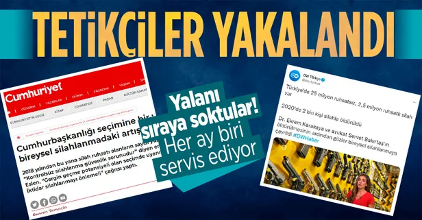 Alman Deutsche Welle algı peşinde! Emniyet Genel Müdürlüğü 'silahlanma' yalanını rakamlarla patlattı