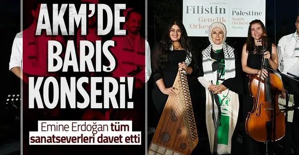 Emine Erdoğan, Filistinli müzisyenler ve CSO sanatçılarıyla buluştu: Tüm sanatseverleri davet ediyorum