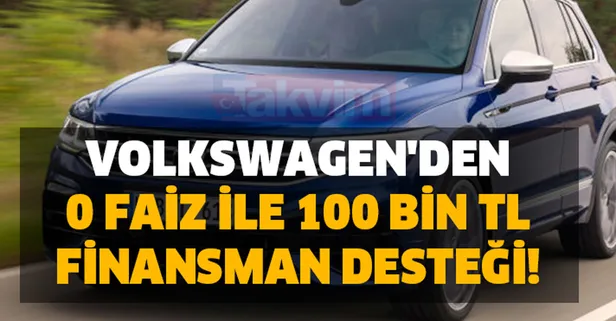 Volkswagen'den 0 faiz ile 100 bin TL kredi desteği müjdesi! 12 ay vade... 2020 Aralık ayı sıfır Volkswagen araç fiyatları!