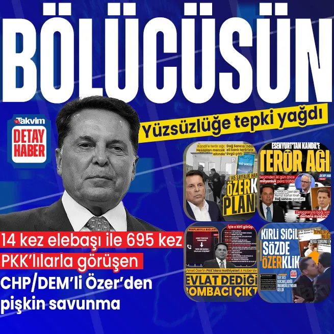 14 kez elebaşı ile 695 kez PKKlılarla görüşen CHP/DEMli Ahmet Özerden pişkin savunma: Terörle ilgim olmadı