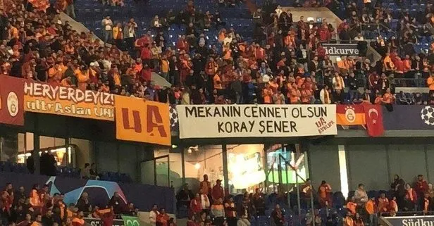 Galatasaray taraftarı Koray Şener’i unutmadı!