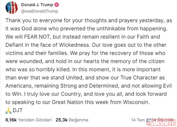 ABD'de Trump'a suikast girişimi: Kurşun sıyırdı kanlar içinde kaldı! Saldırıdan sonra ‘korkmayacağız’ açıklaması: Yeni miting için tarih verdi! Suikastçı Thomas Matthew Crooks EX - 20