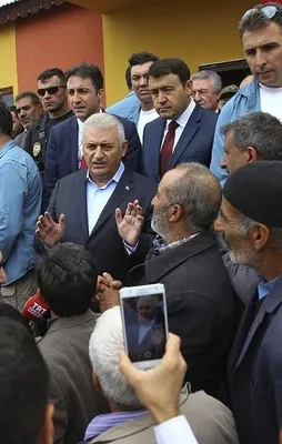 Başbakan Yıldırım'dan Doğubeyazıt'a taziye ziyareti