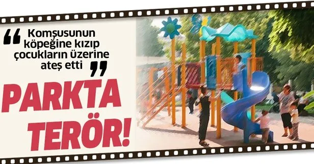 Komşusunun köpeğine kızıp terör estirdi! Parkta oynayan çocukların üzerine 10 el ateş etti