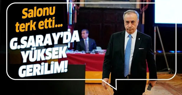 Galatasaray Divan Kurulu toplantısı çok gergin geçti! Mustafa Cengiz salonu terk etti...