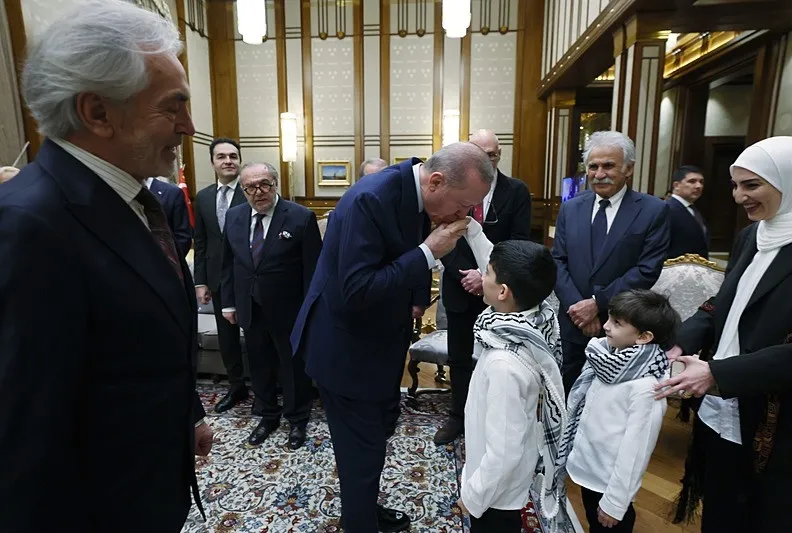 Başkan Erdoğan Jadallah ile görüntülü görüştü!