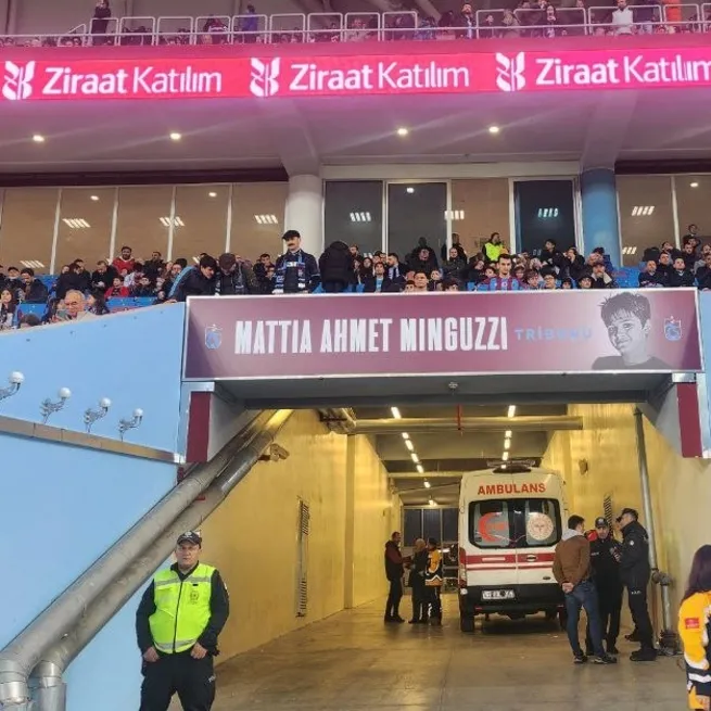 Mattia Ahmet Minguzzi tribününde ilk maç!
