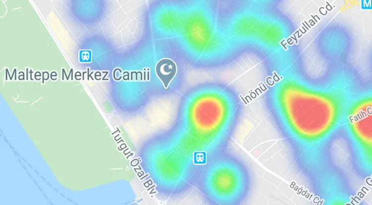İstanbul'un güncel koronavirüs yoğunluk haritası! İşte ilçe ilçe İstanbul koronavirüs vaka haritası | Hayat Eve Sığar - 26
