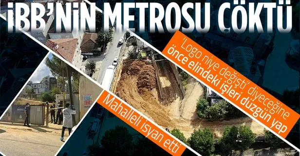 Sancaktepe-Çekmeköy metro inşaatı göçtü! Mahalleli İBB’ye tepki gösterdi: Can güvenliğimiz yok