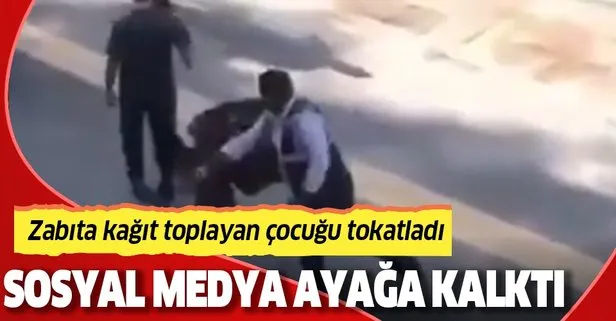 Diyarbakır'da zabıta kağıt toplayan çocuğu tokatladı! Sosya medya ayağa kalktı!