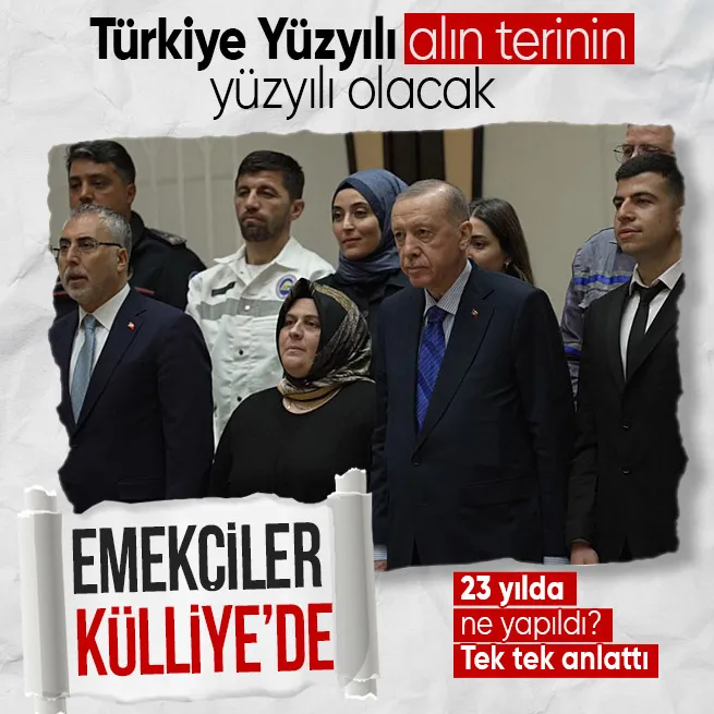 Başkan Erdoğan 1 Mayıs’ta emekçileri Külliye’de kabul etti: Türkiye Yüzyılı’nı emeğin ve alın terinin yüzyılı yapacağız