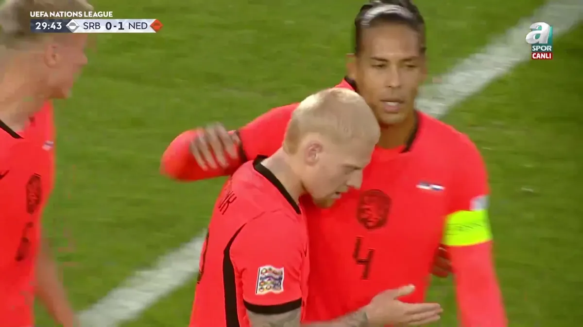 GOL: Mexx Meerdink | Sırbistan 0-1 Hollanda