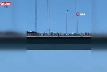 Köprüde intihar kamerada!
