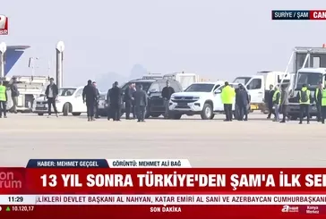 İstanbul'dan kalkan uçak Şam'da!