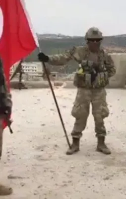 Raco'ya Türk bayrağı dikildi