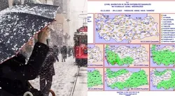 Şimşek, sağanak ve don haritada! Kar topu oynamaya hazır olun! İstanbul için tarih belli