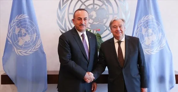 Bakan Çavuşoğlu, BM Genel Sekreteri ile görüştü