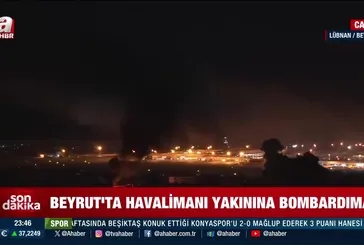 İsrail Lübnan'da havalimanı çevresini vurdu