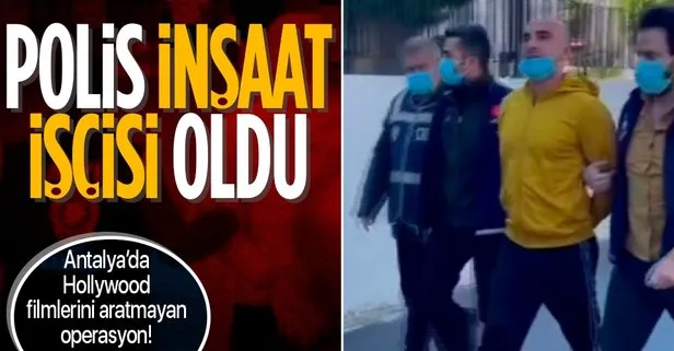 Antalya’da film gibi operasyon! 1 ay inşaat işçisi gibi çalışan polis, cinayet şüphelisini yakaladı