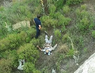 Traktör sürücüsü bariyeri aşıp uçuruma düştü