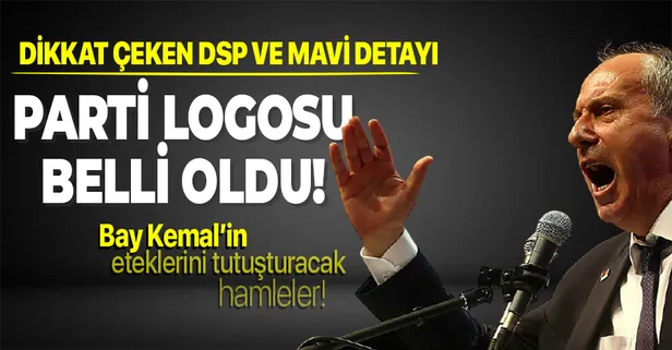 Muharrem İnce'nin partisinin logosu belli oldu! Dikkat çeken Mavi ve DSP detayı!