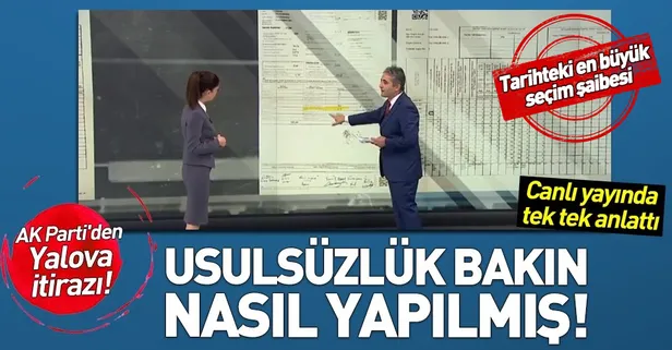 Yalova’da AK Parti’den seçim sonucuna itiraz! Usulsüzlük bakın nasıl yapılmış