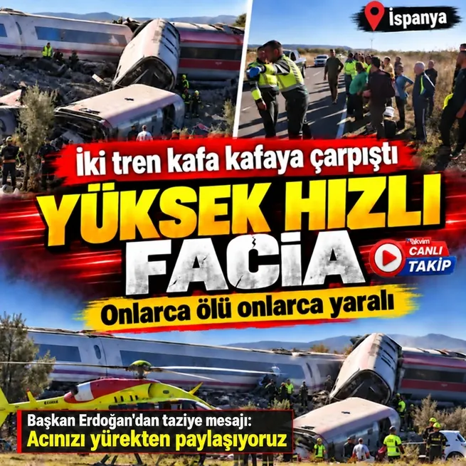 İspanyada facia gibi tren kazası: Onlarca ölü onlarca yaralı
