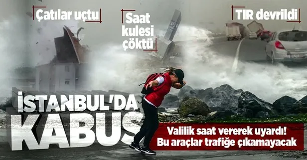 İstanbul’da lodosun acı bilançosu açıklandı