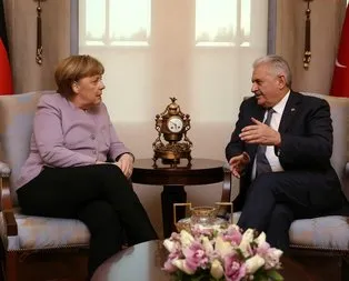 Yıldırım - Merkel görüşmesi başladı