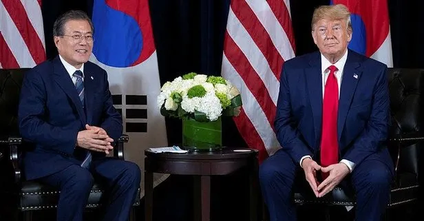 Trump, Güney Kore Cumhurbaşkanı Moon ile görüştü