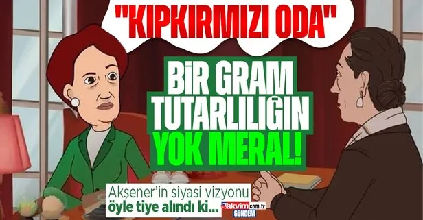 İYİ Parti Genel Başkanı Meral Akşener’e ’Kırmızı Oda’ animasyonu! Akşener’in siyasi vizyonu böyle tiye alındı