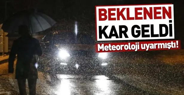 Beklenen kar geldi | Ulaşımda aksamalar yaşanıyor